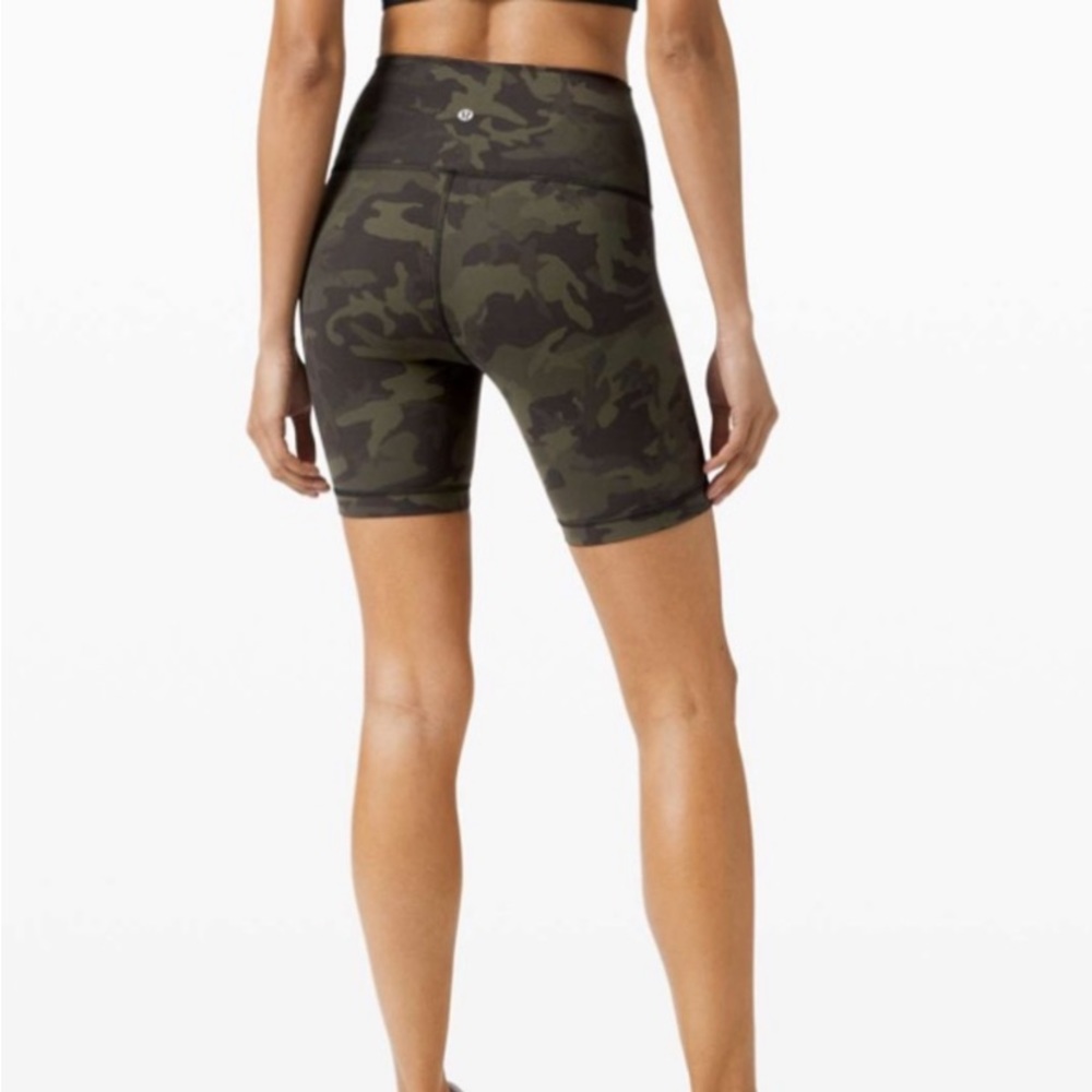 Lululemon bike shorts camo